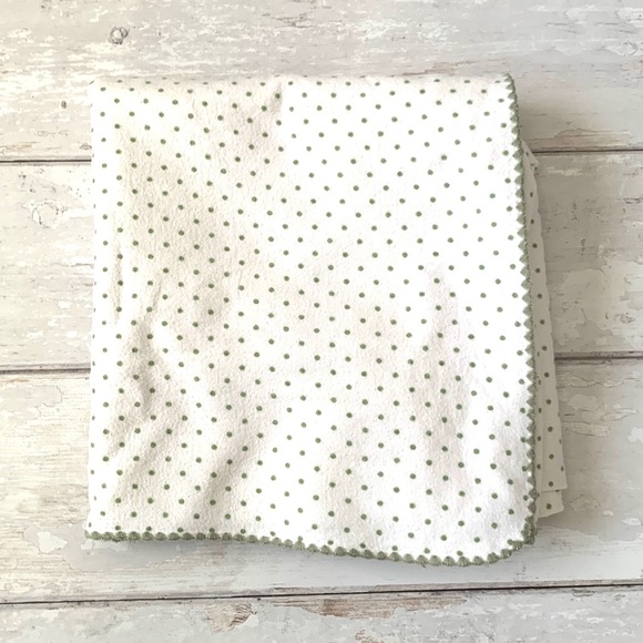 123 Swaddle XL Swaddle Blanket Baby Neutral Unisex Green Polka Dots 38in x 42in - Picture 1 of 5